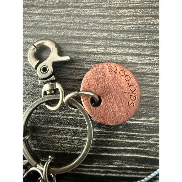 Sakroots Owl Big Charm & Tassel Keychain - Picture 3 of 3